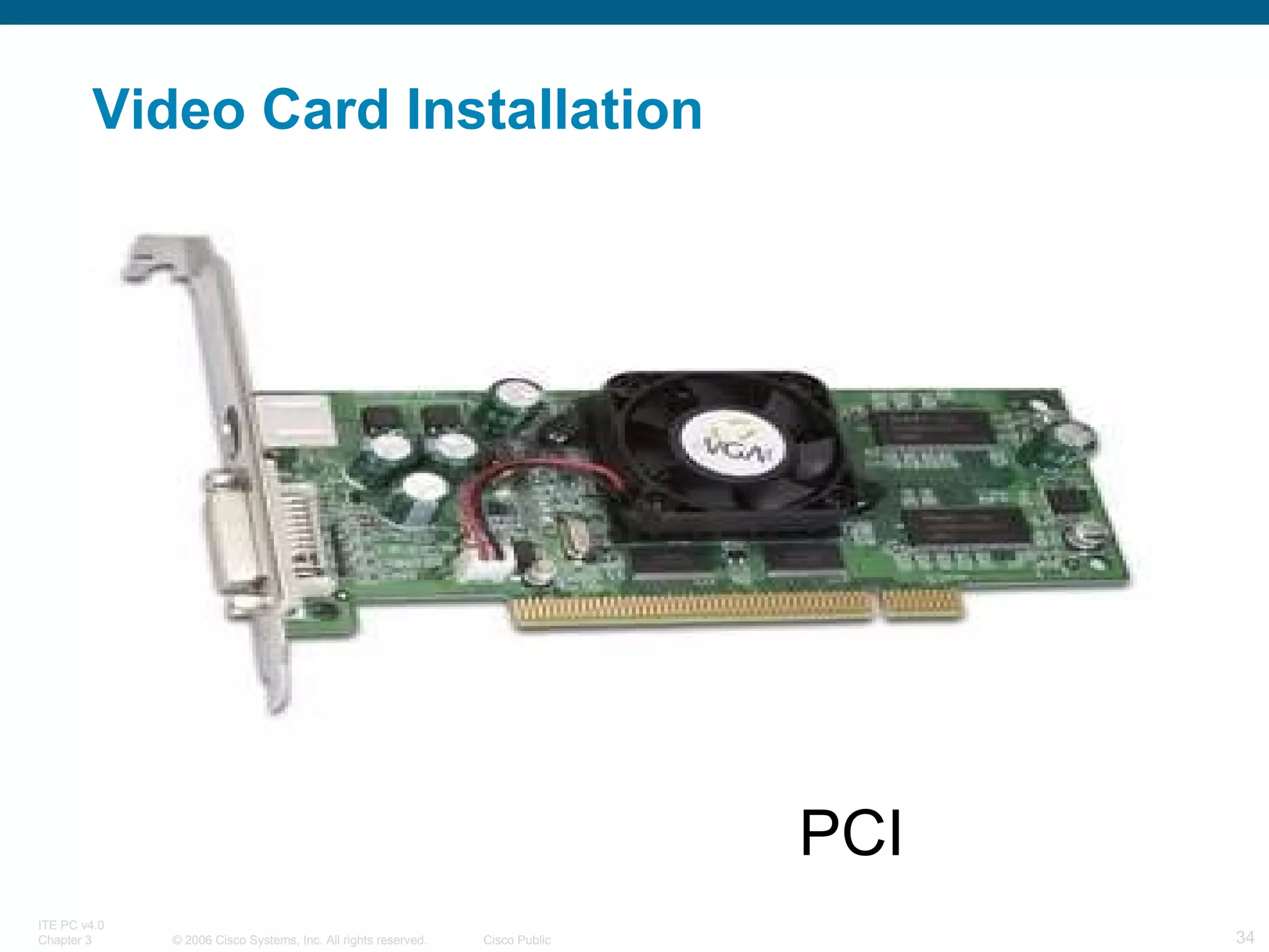 Video Card Installation PCI 
