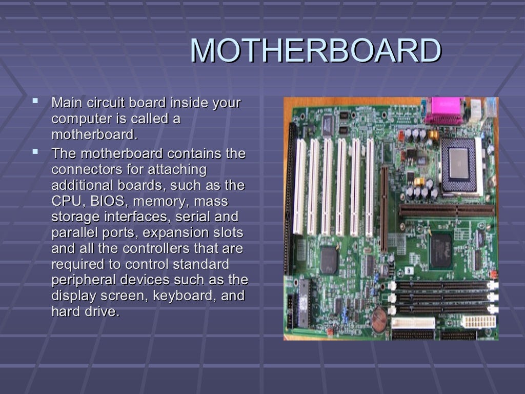 Computer hardware component. ppt