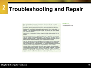 2 Troubleshooting and Repair
Chapter 2: Computer Hardware 65
 