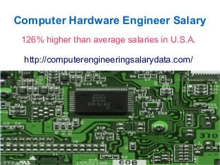 Computer Hardware Engineer Salary
126% higher than average salaries in U.S.A.
http://computerengineeringsalarydata.com/
 