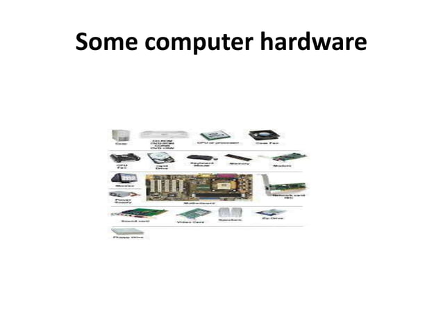 Computer hardware intro | PPTX