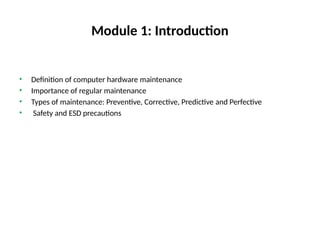 Computer Hardware Maintenance Training Module.pptx