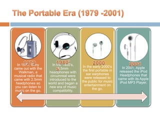 First Headset Computer headphones history lamont henderson | PPTX