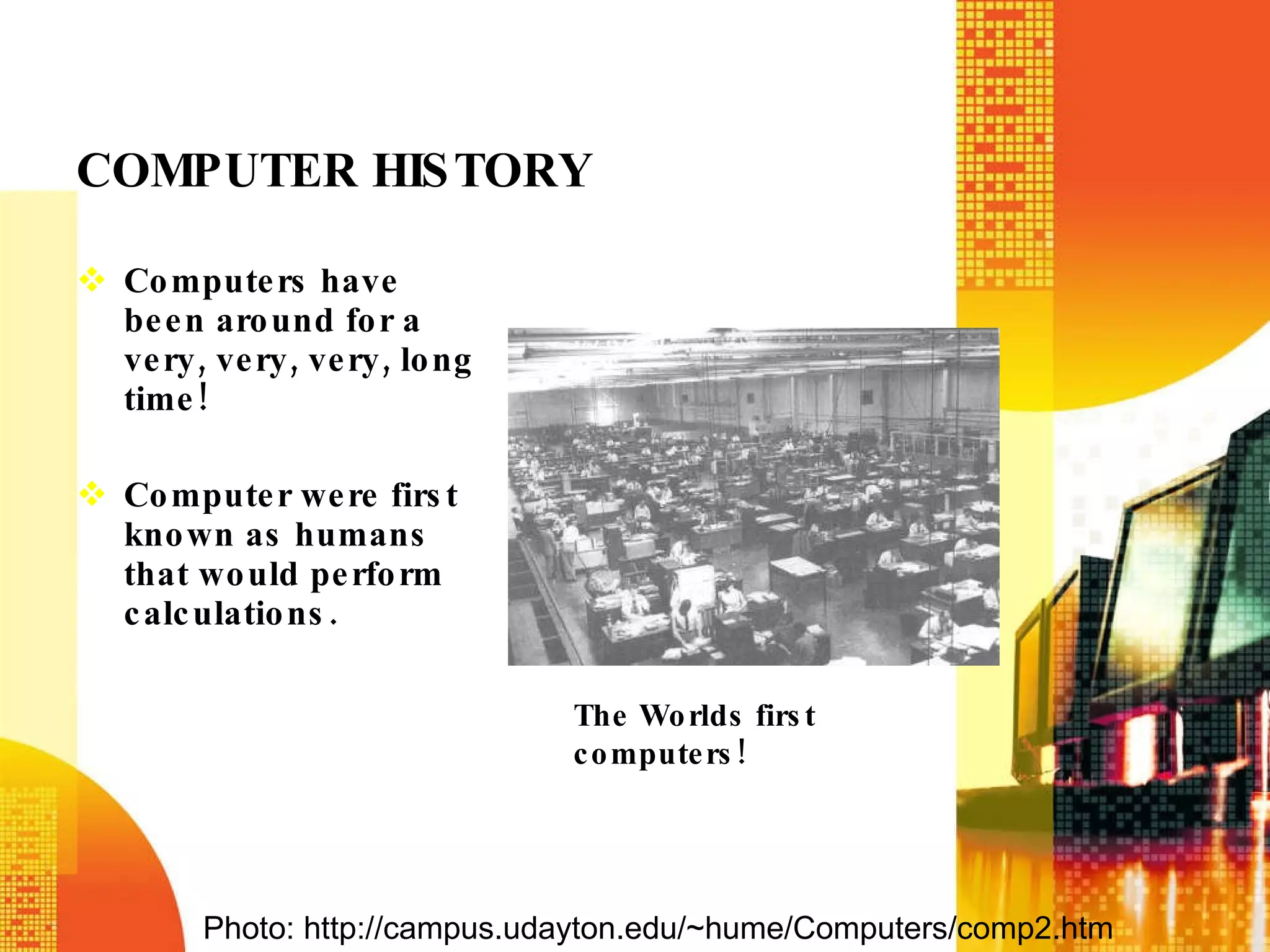 Computer History | PPT | Computing | Technology & Computing
