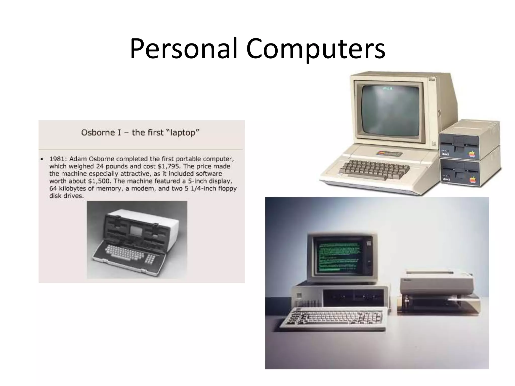 Personal Computers