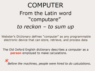 Computer All Time Short Form A Short History of Computers | PPTX