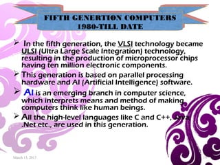 Computer,history,generations,and its types. | PPT