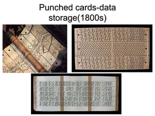 Computer Cards With Holes Computer history timeline | PPTX