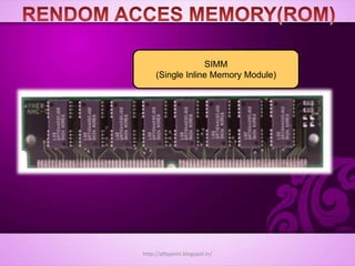 SIMM
(Single Inline Memory Module)
http://alltypeim.blogspot.in/
 