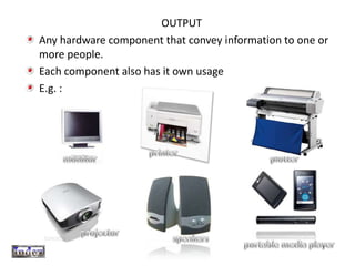 Input, Output and Storage Devices | PPT