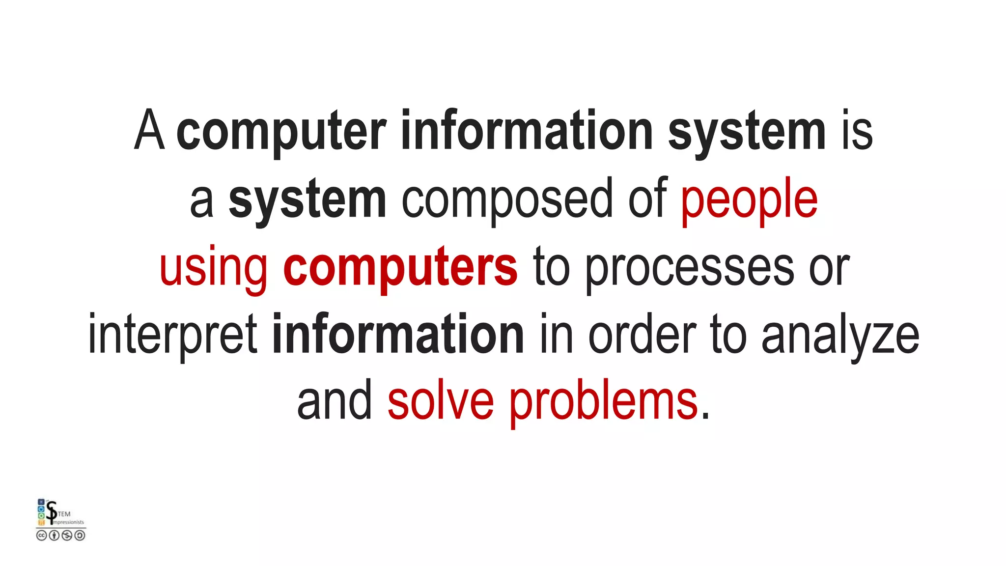 Computer Information Systems | PPT
