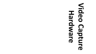 VideoCapture
Hardware
 