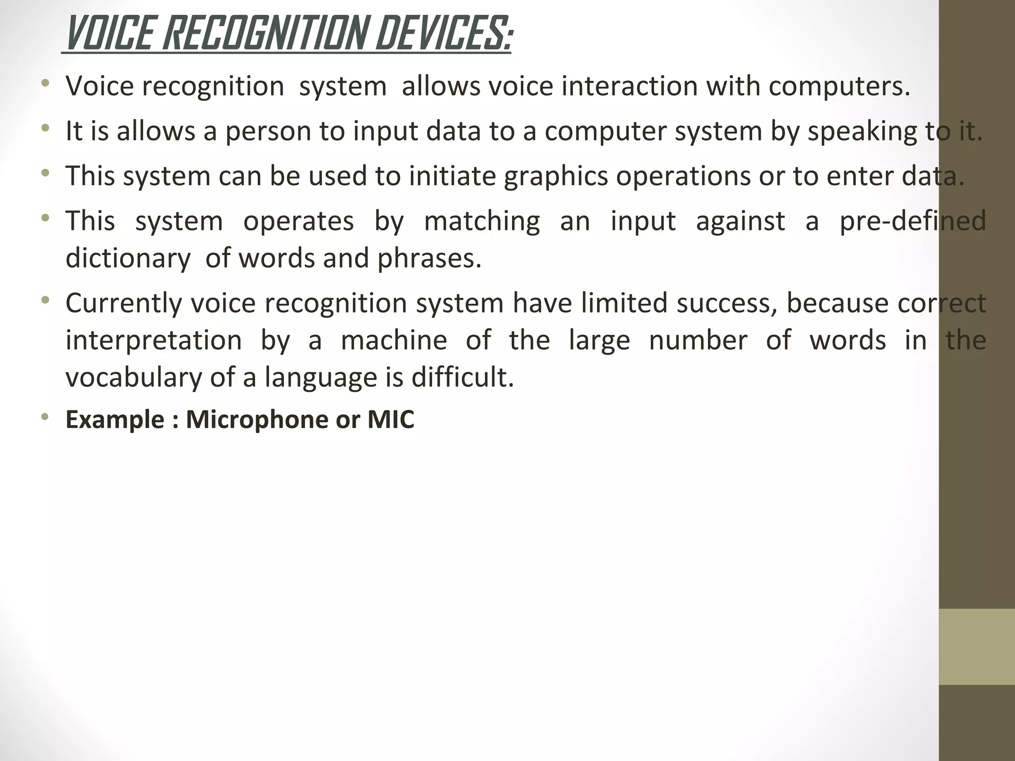 Basic fundamental Computer input/output Accessories | PPT