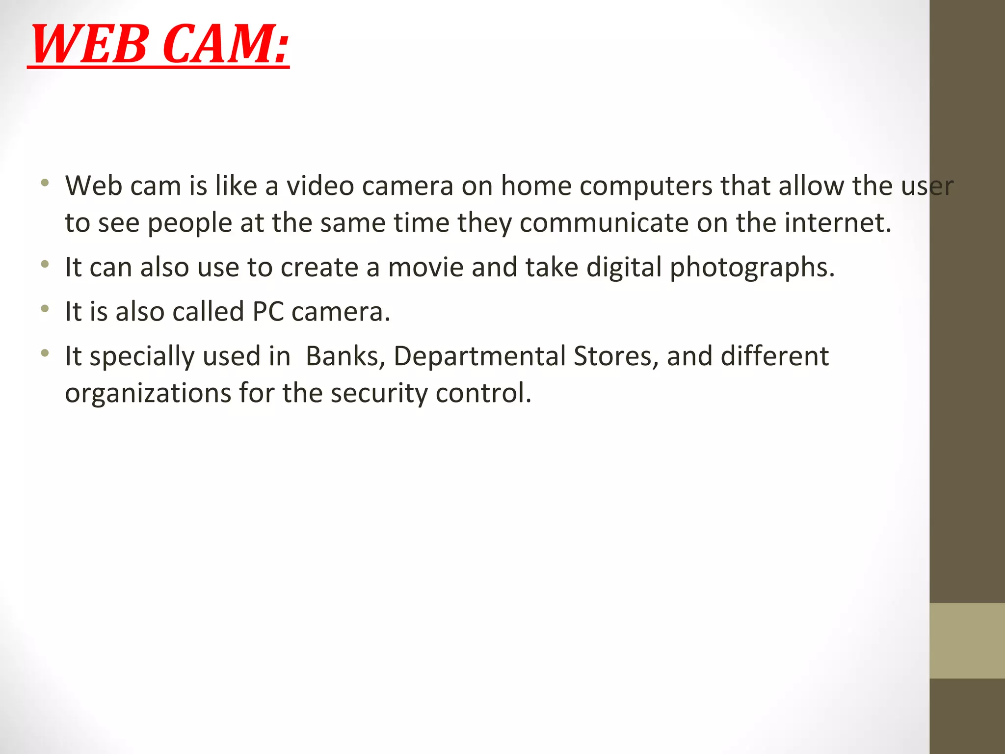 Basic fundamental Computer input/output Accessories | PPT