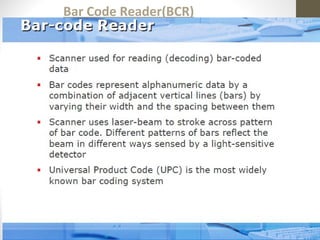 Basic fundamental Computer input/output Accessories | PPT