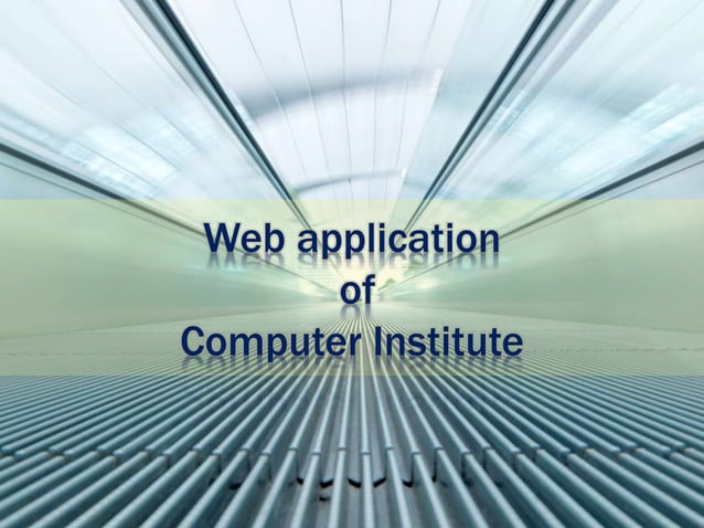 Computer institute website(TYIT project) | PPTX | Databases | Computer ...