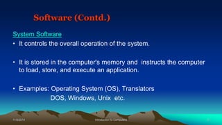 computer_IntroductionComputer introduction | PPTX