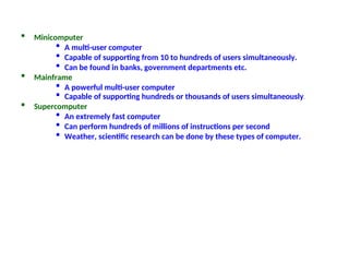 Introduction of Computer System First Semester | PPT