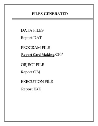 Report Card making BY Mitul Patel | DOCX