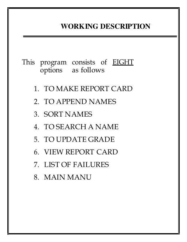 Luxury 88 Report Card Handmade