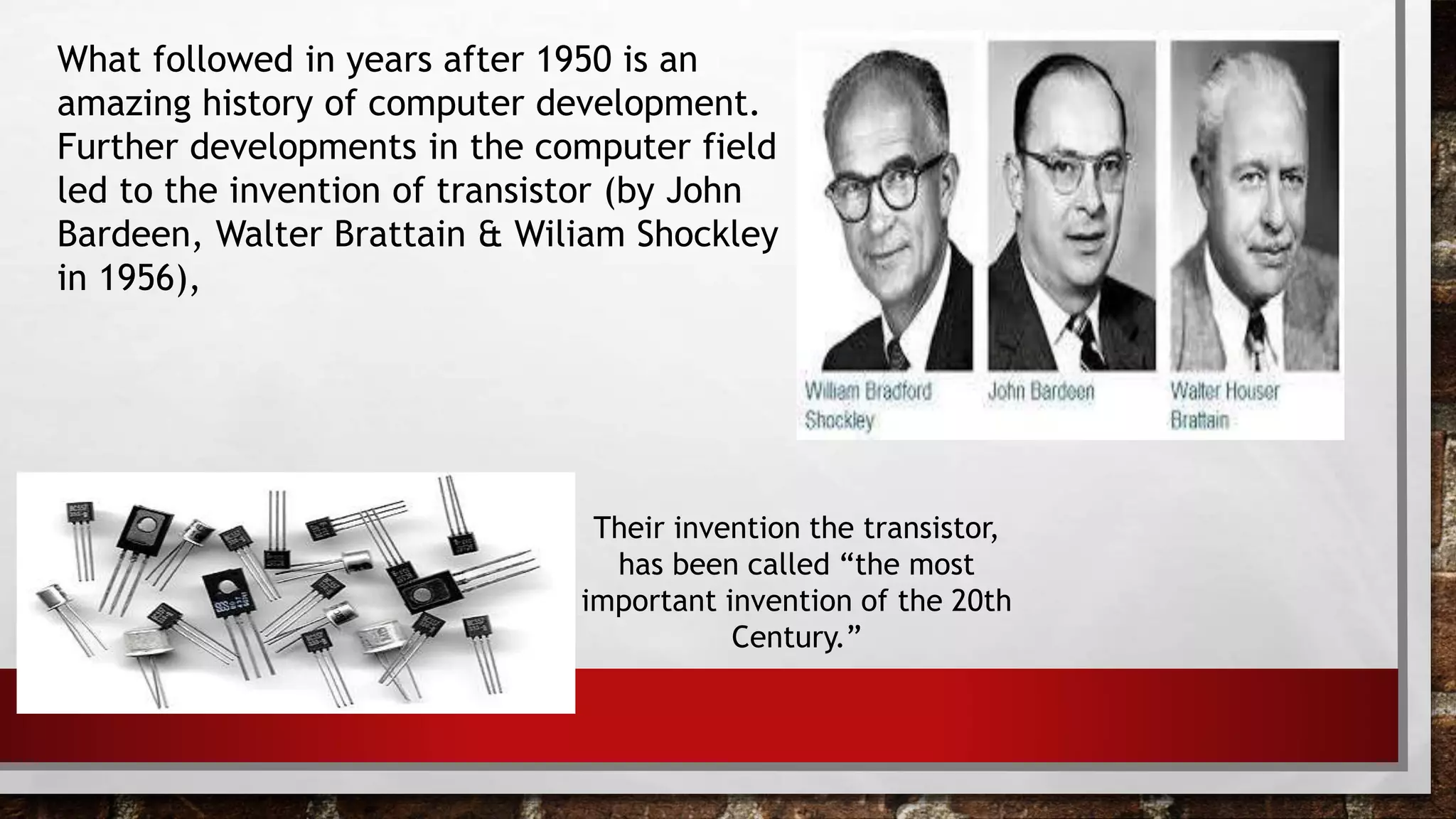 Computer inventors and their inventions the world is thankful for | PPTX