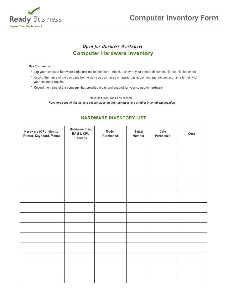 computerinventory computer inventory format