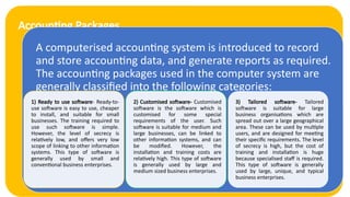 Comprehensive Overview of Computerised Accounting Systems: Features ...
