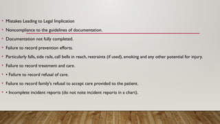 Incomplete Documentation Computerized documentation for nursing students | PPTX
