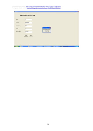 21
Visit researchgate Profile : https://www.researchgate.net/profile/Kamal-Acharya-15/publications
Visit google scholar profile: https://scholar.google.com/citations?user=9QoTDzIAAAAJ&hl=en
 