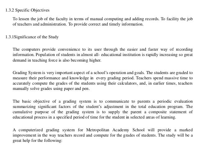 teaching grading scale