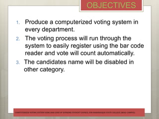 Computerized Voting System | PPT