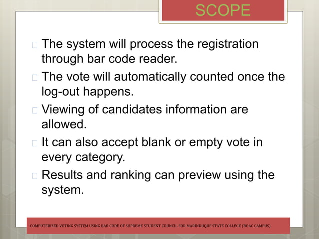 Computerized Voting System | PPT