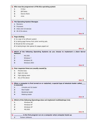 MCQ on Computer and ICT | PDF