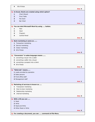 MCQ on Computer and ICT | PDF