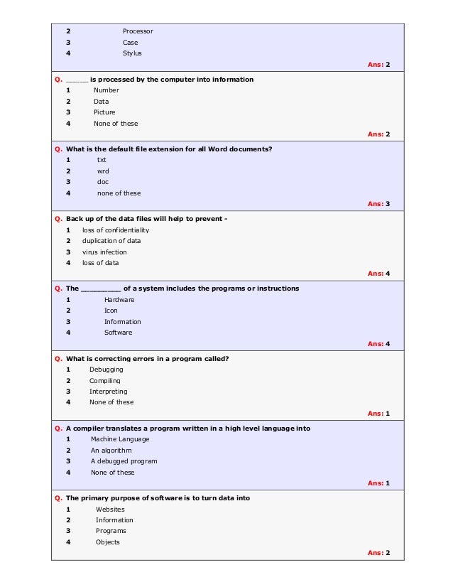 computer mcq New mcq questions with answer on the category of fundamentals of computer in this mcq set you will get 10 objective questions with answer related to computer. computer mcq New mcq questions with answer on the category of fundamentals of computer in this mcq set you will get 10 objective questions with answer related to computer.