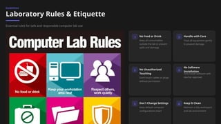 Respect Equipment Computer Lab Comprehensive Guide to KS3 ICT Computer Laboratory Setup and Usage | PPTX