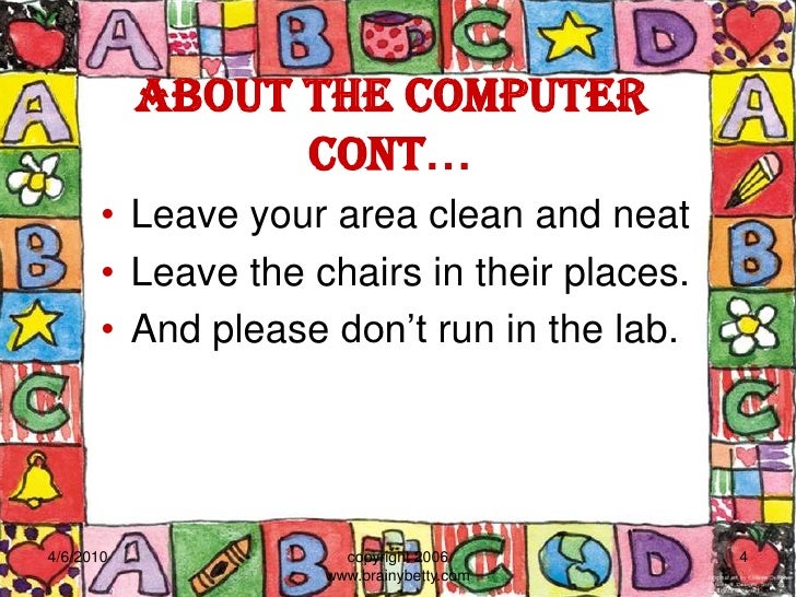 Computer Lab Rules