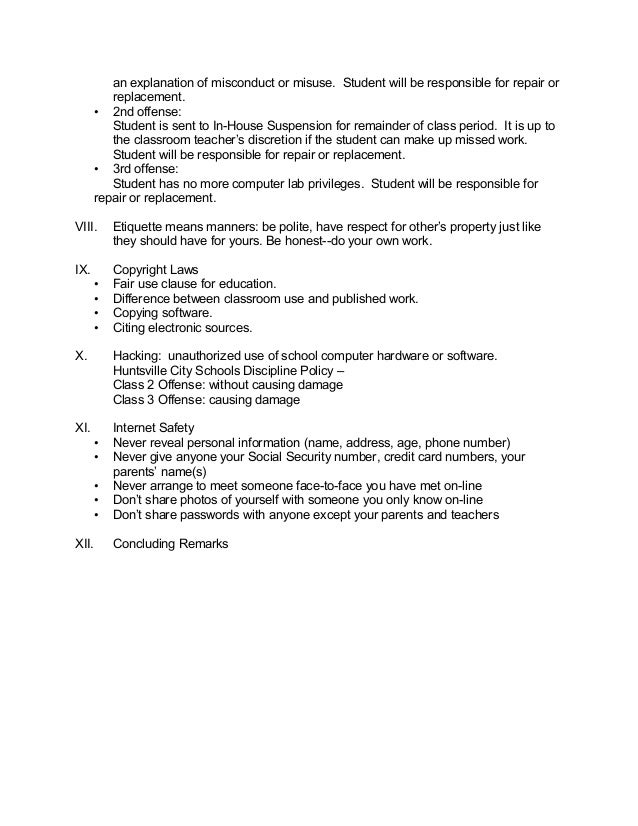 lab rules and ethics concept outline