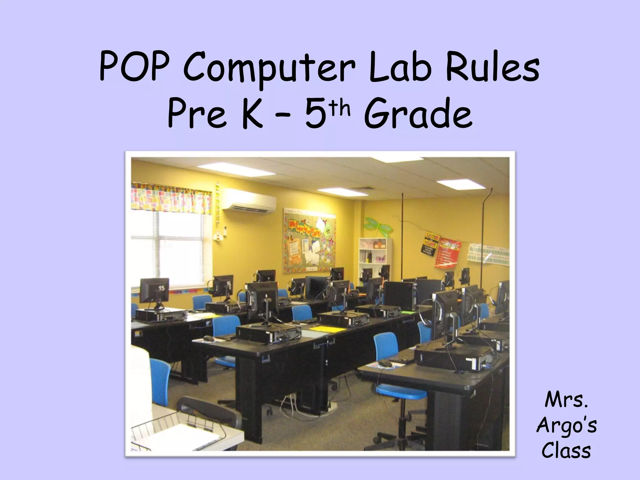 Computer Lab Rules | PPT