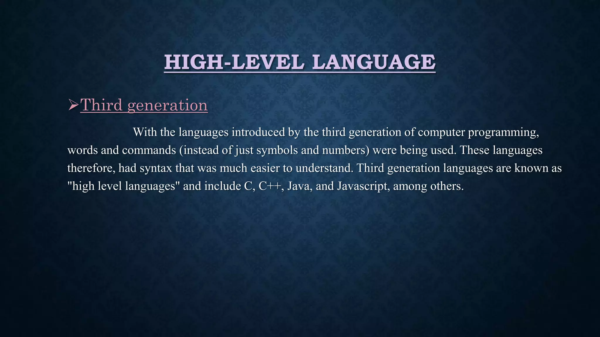 Computer language | PPT