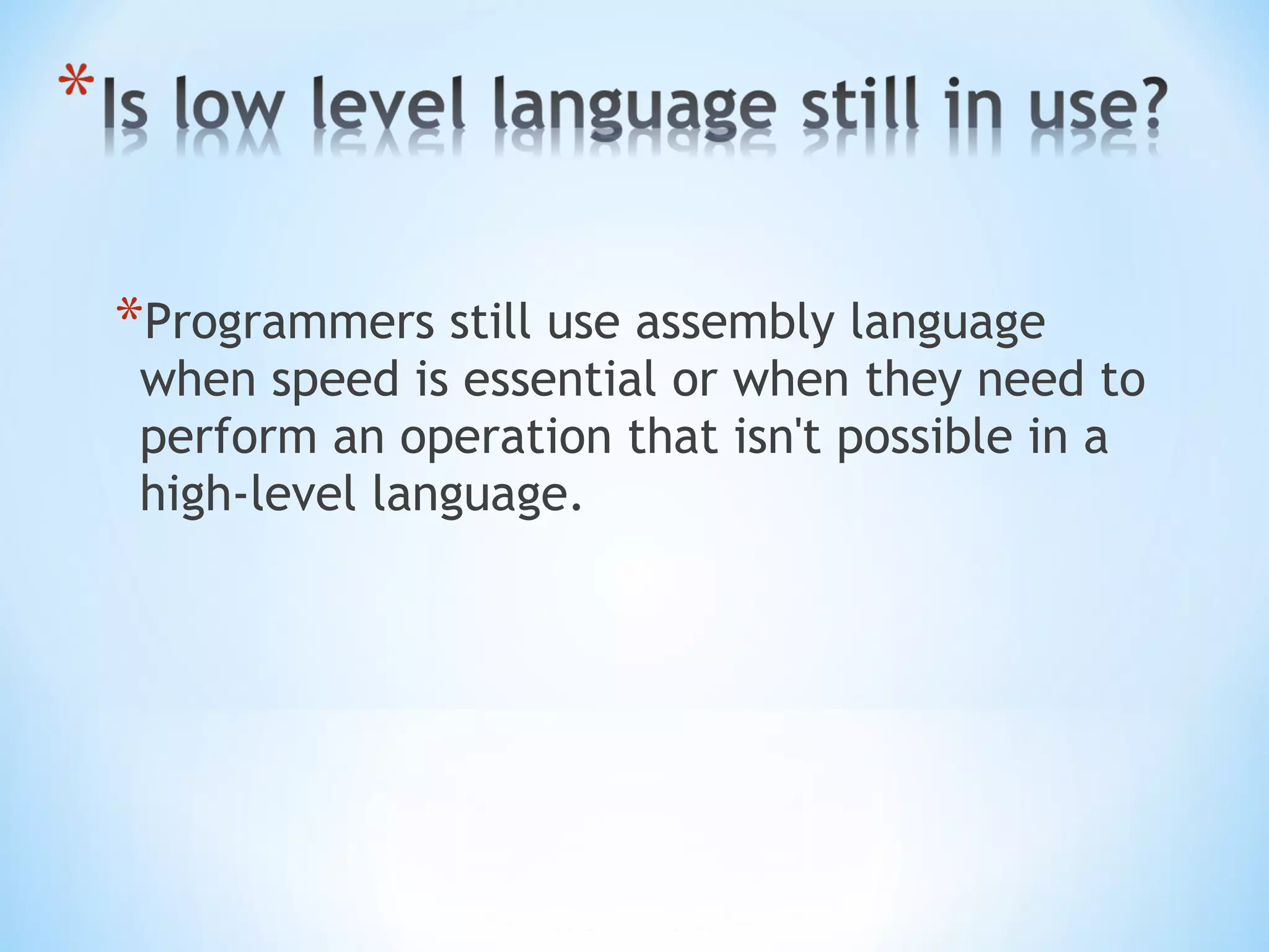 Computer languages | PPT