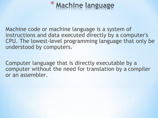 Computer languages | PPT