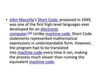 Computer languages | PPTX