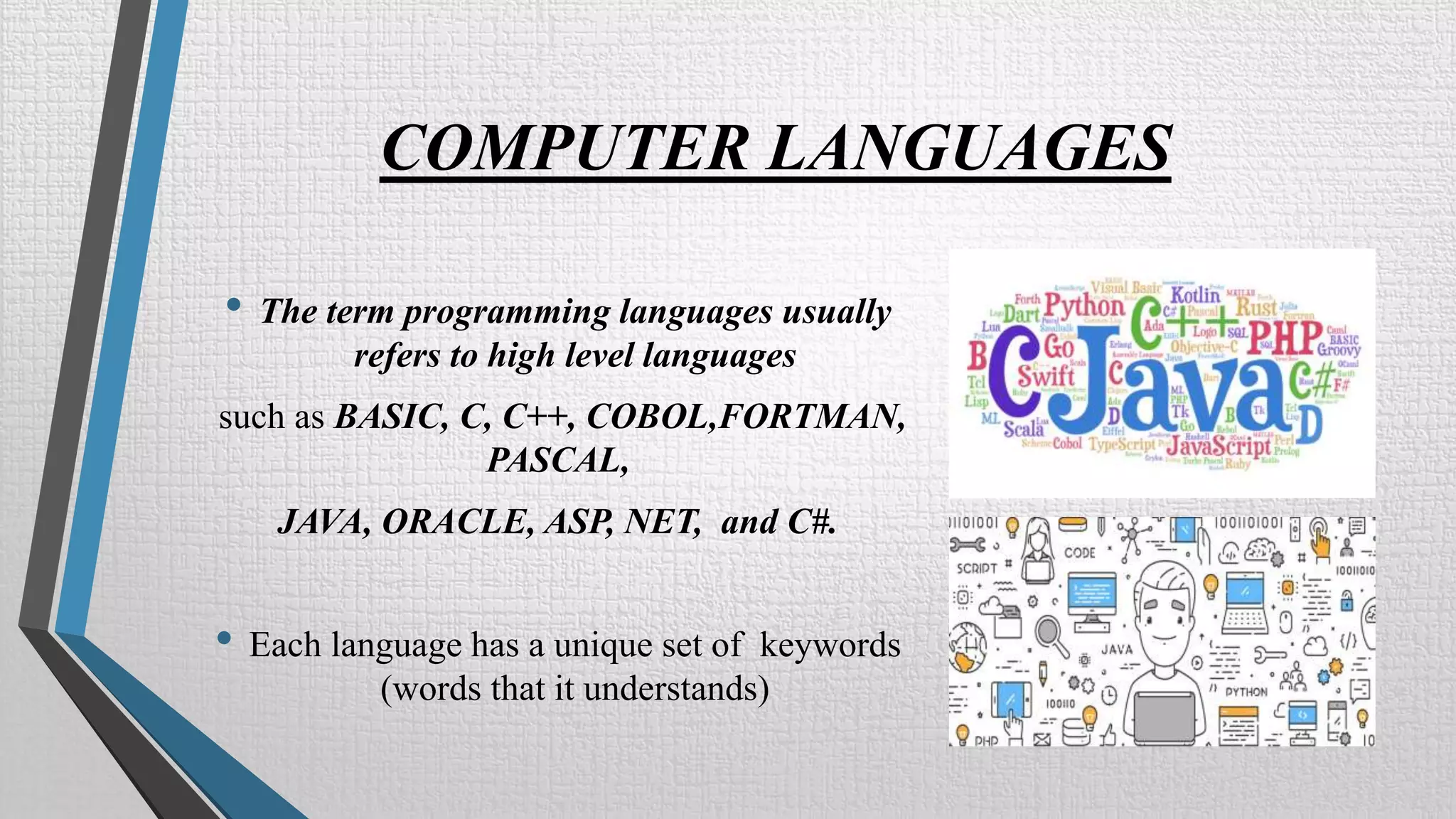 Computer languages | PPTX