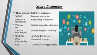 Focal Computer Language Computer languages | PPTX