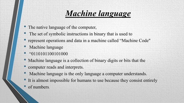 Computer languages | PPTX