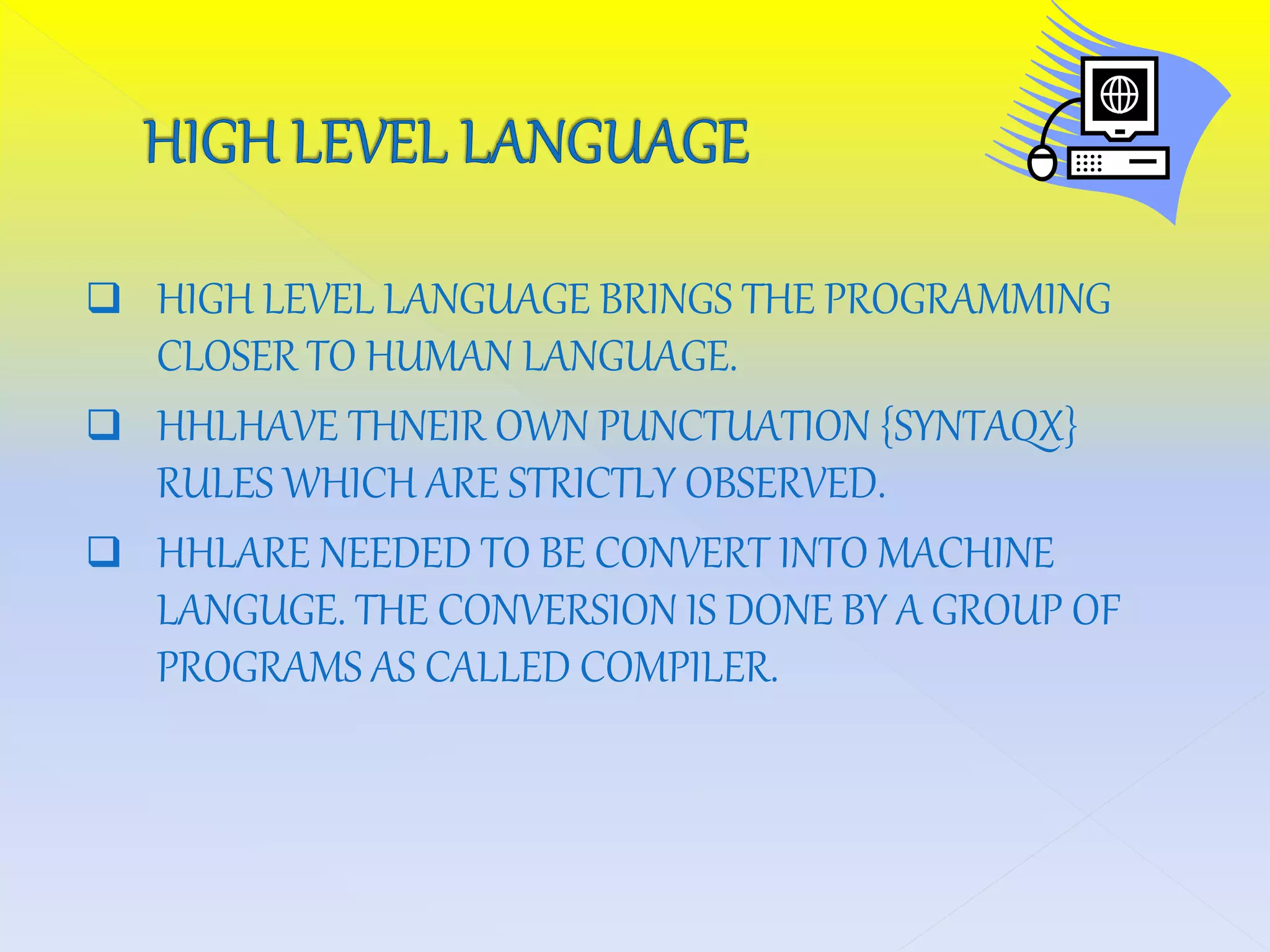 Computer languages | PPT