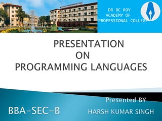 COMPUTER LANGUAGES programming languages.pptx