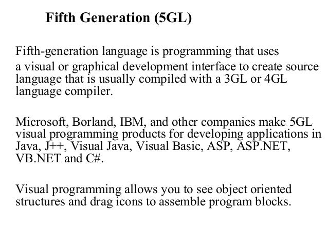 Computer languages and generation
