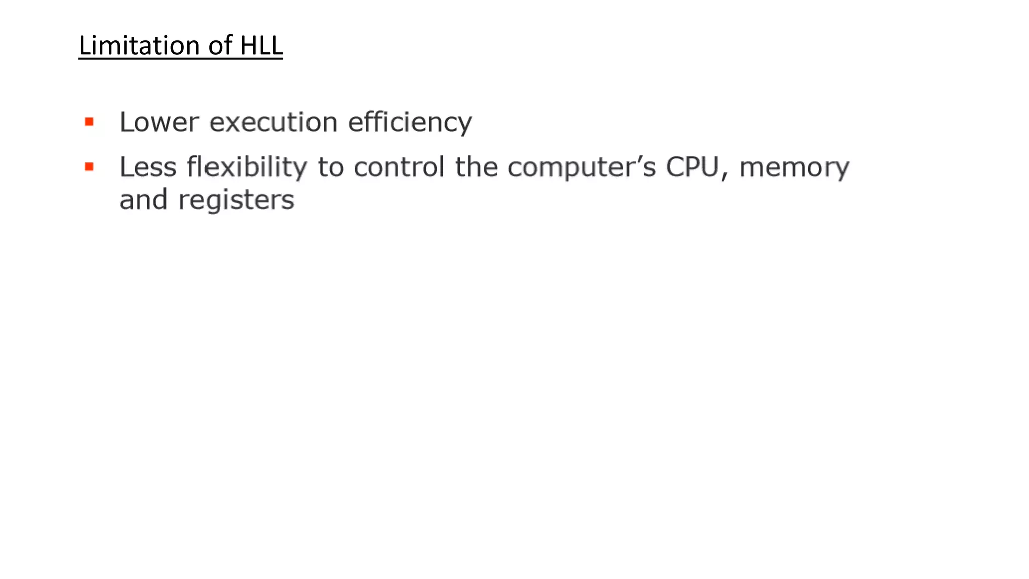 Limitation of HLL
 